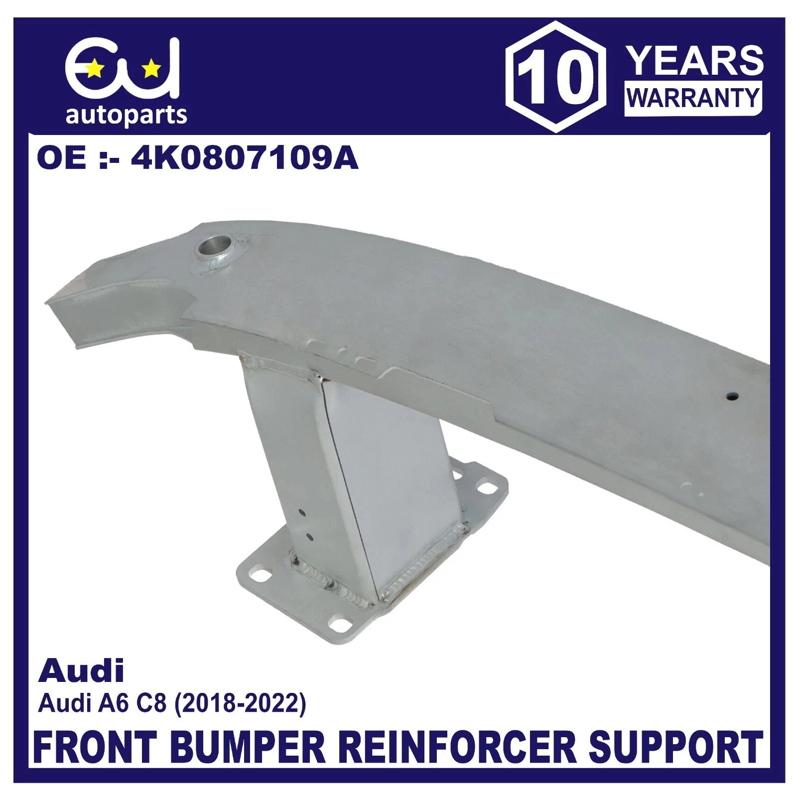 FOR AUDI A6 S6 C8 18-22 OE FRONT REINFORCEMENT CRASH SLAM BUMPER BAR 4K0807109