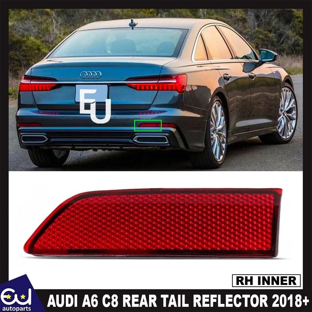 FOR AUDI A6 C8 RIGHT DRIVER SIDE O/S LED REAR TAIL NORMAL REFLECTOR 18+
