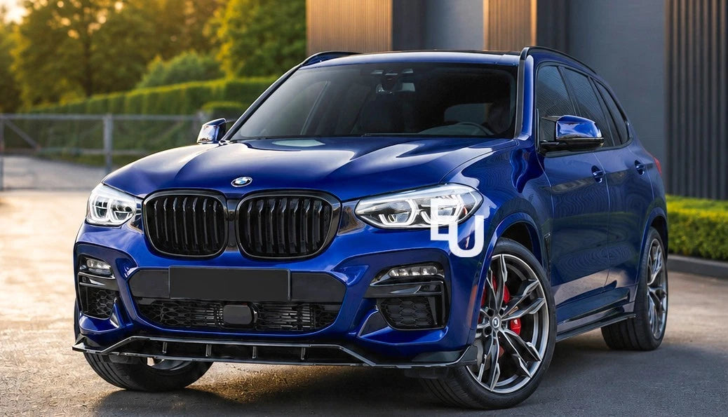 FOR BMW X3 G01 X4 G02 M SPORT FRONT BUMPER SPLITTER LIP GLOSS BLACK 2018-2021