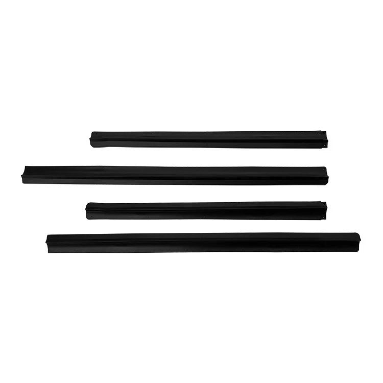 FOR VW TRANSPORTER T6 T6.1 SIDE SKIRTS EXTENTIONS SPOILER LIP GLOSS BLACK 2015+