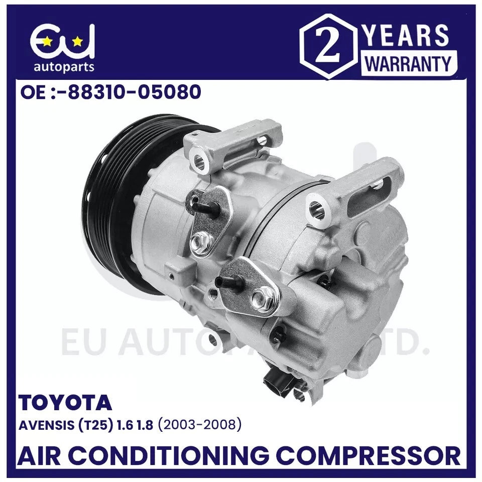 AIR CON A/C COMPRESSOR FOR TOYOTA AVENSIS T25 2003-2008 1.6 1.8 8831005080
