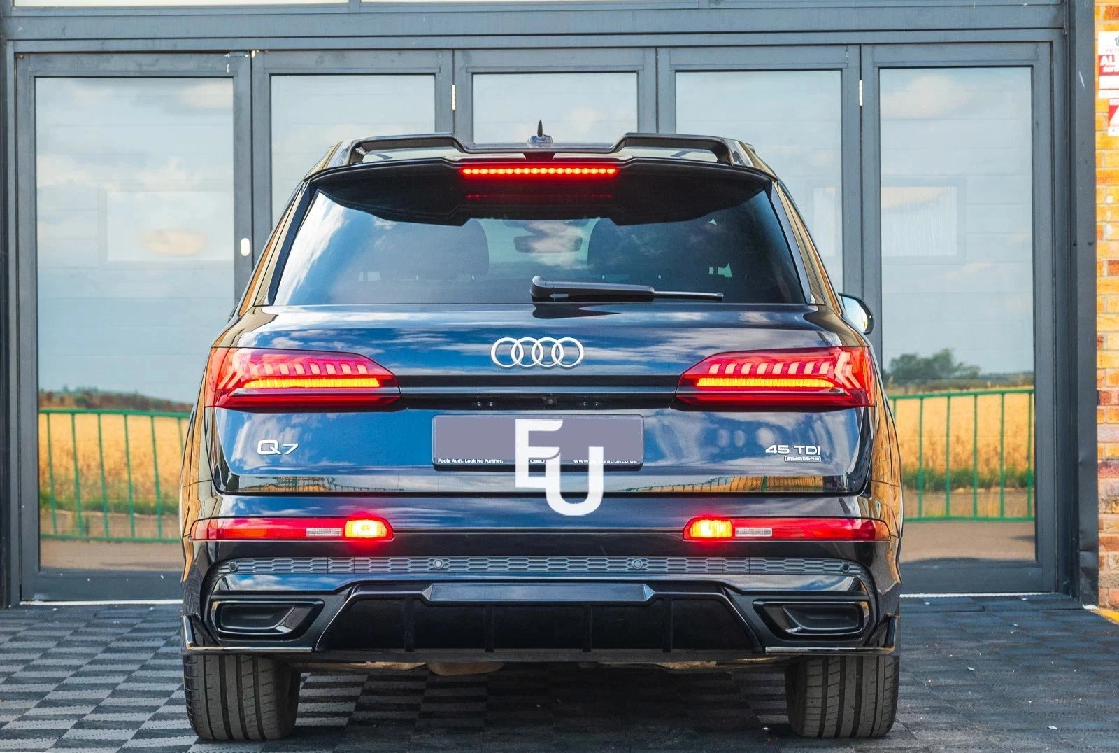 FOR AUDI Q7 4M SQ7 S LINE REAR ROOF BOOT WING SPOILER LIP GLOSS BLACK 2016-2019