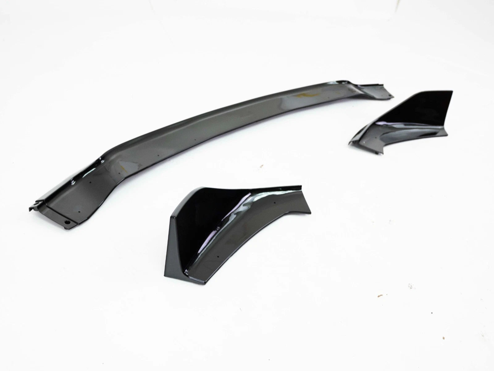 FRONT SPLITTER SPOILER LIP FOR BMW 1 SERIES F40 M SPORT GLOSS BLACK 19+