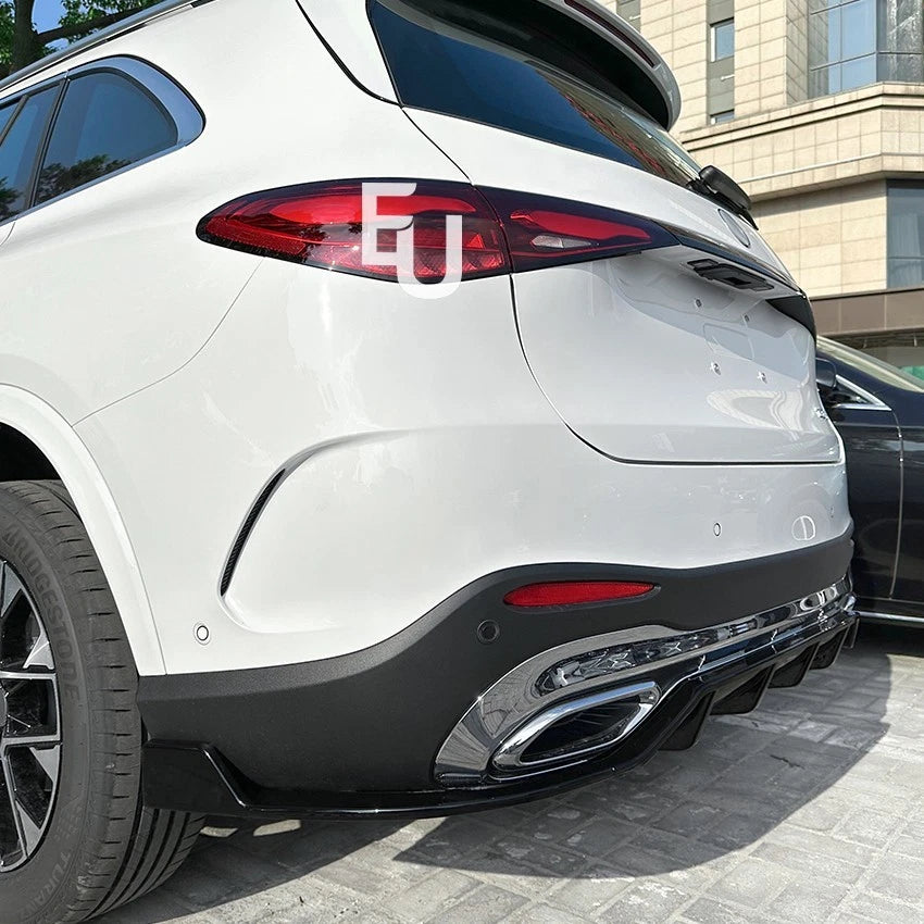 FOR MERCEDES GLC X254 AMG REAR BUMPER DIFFUSER SPLITTER LIP GLOSS BLACK 2022+