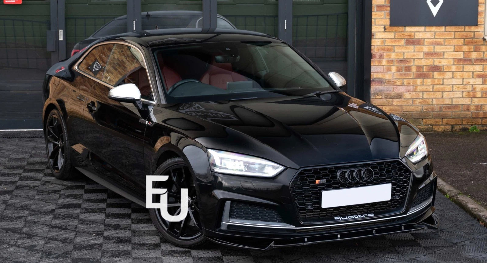 FOR AUDI A5 S LINE S5 F5 B9 FRONT BUMPER SPLITTER LIP SPOILER GLOSS BLACK 17-19