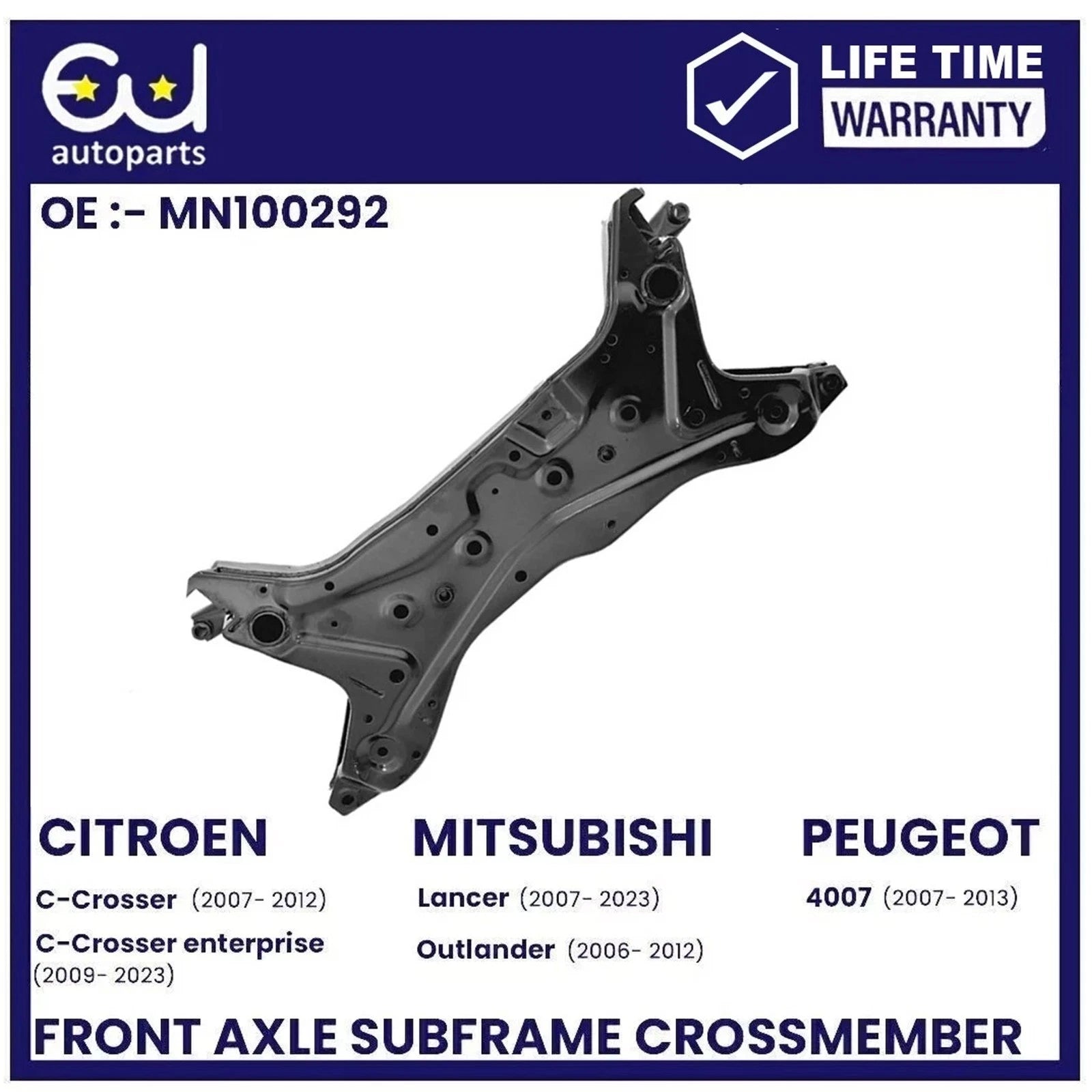 FRONT AXLE CARRIER SUBFRAME CROSSMEMBER FOR PEUGEOT 4007 407 MN100292 2007-2013