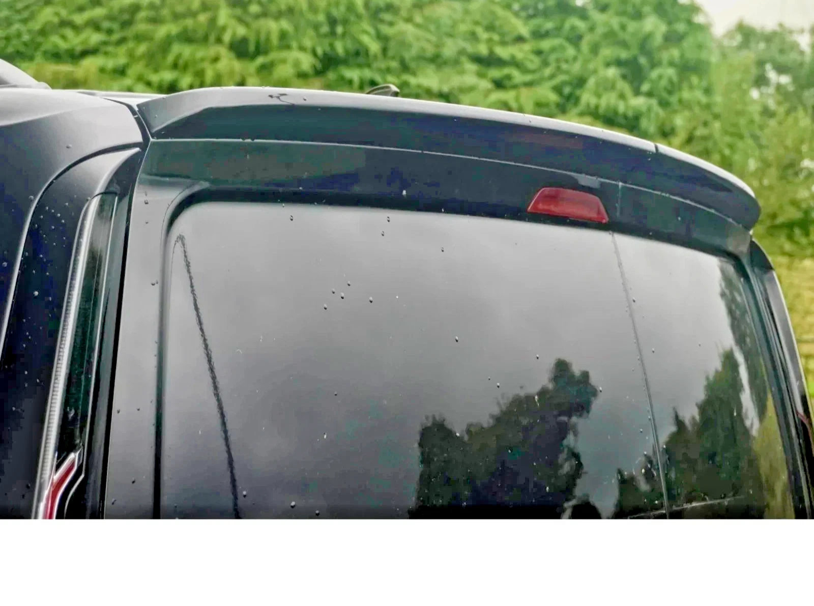FOR VW CADDY & MAXI MK5 2021+ SPORTLINE REAR SPOILER LIP BARN DOOR GLOSS BLACK