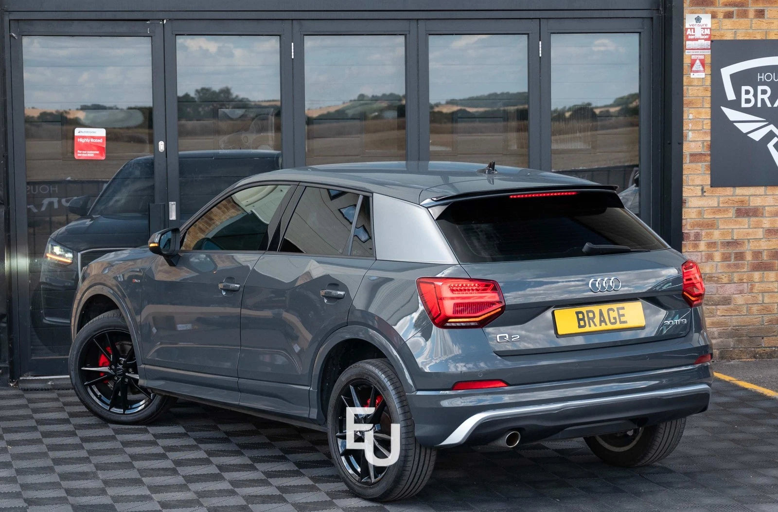 FOR AUDI Q2 SQ2 SPOILER LIP GLOSS BLACK REAR ROOF BOOT WING SUV 4X4 2016+