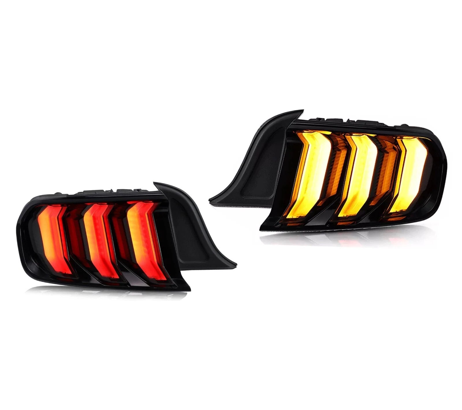 SMOKED LED REAR LIGHTS 5 MODES FOR FORD MUSTANG 2015-2023 W/SEQUENTIAL SIGNALS