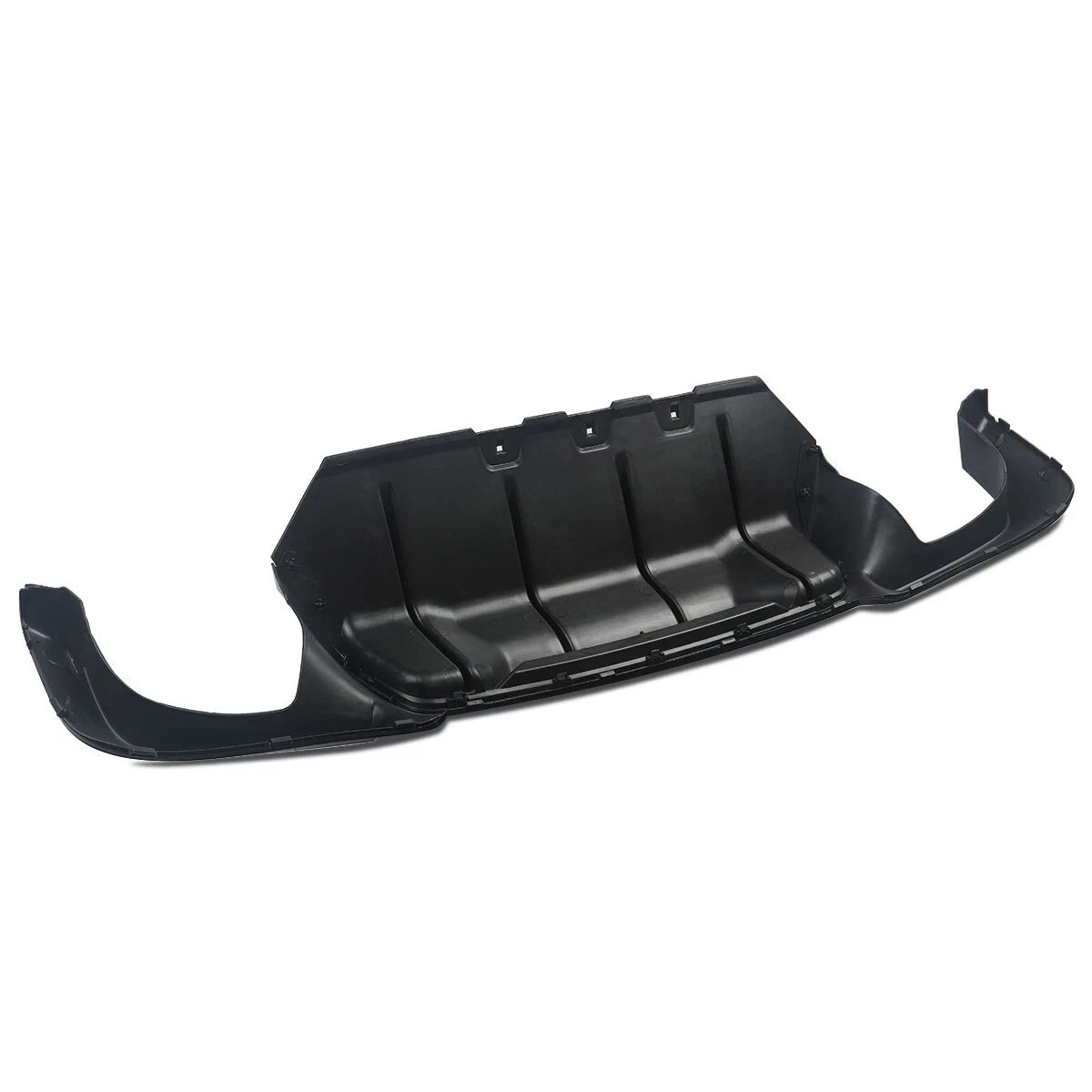 FOR BMW 5 SERIES F10 REAR BUMPER DIFFUSER MSPORT SPLITTER VALANCE GLOSS BLACK