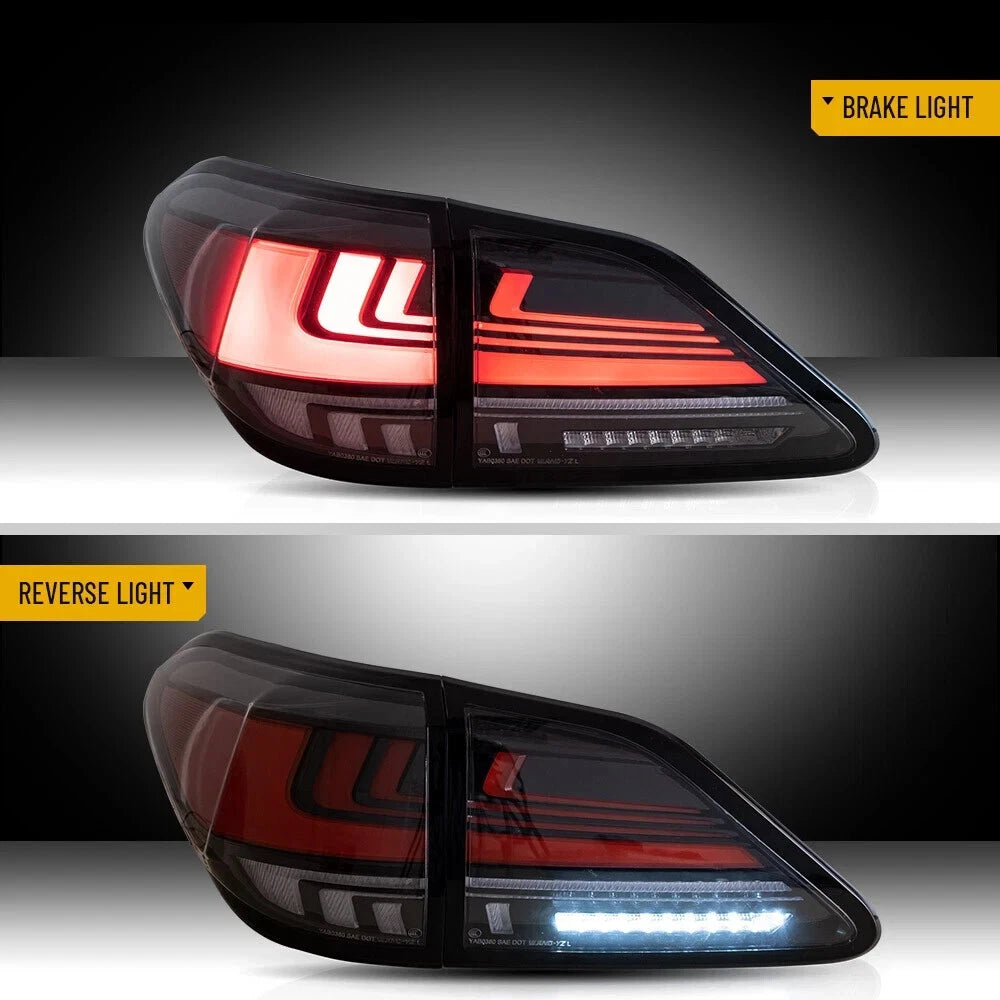 FOR LEXUS RX350 450H FULL LED SEQUENTIAL REAR TAIL LIGHT LAMP W/ANIMATION 09-15