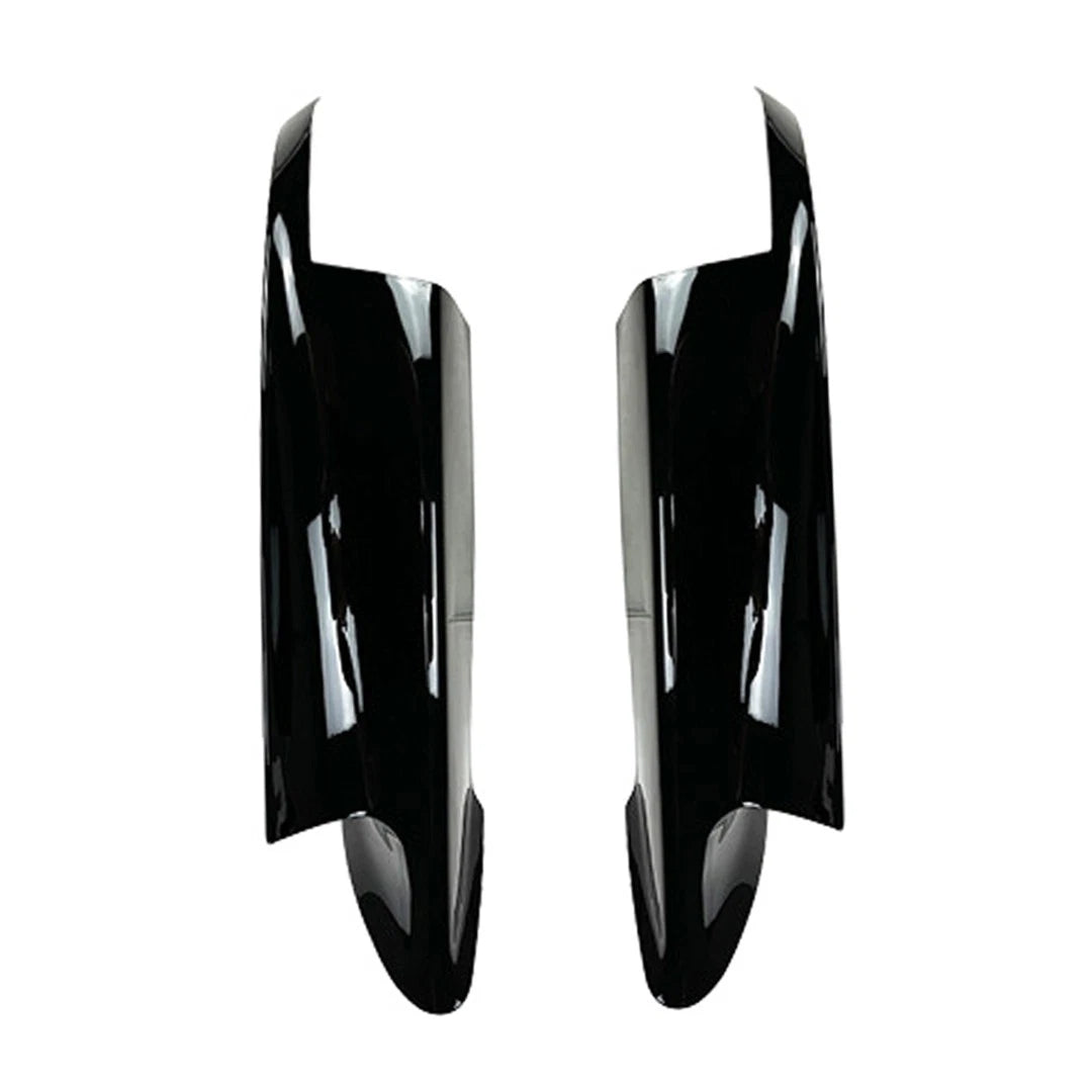 FOR BMW M3 E90 E91 E92 E93 FRONT BUMPER CORNER SPLITTERS GLOSS BLACK KIT 2007-13
