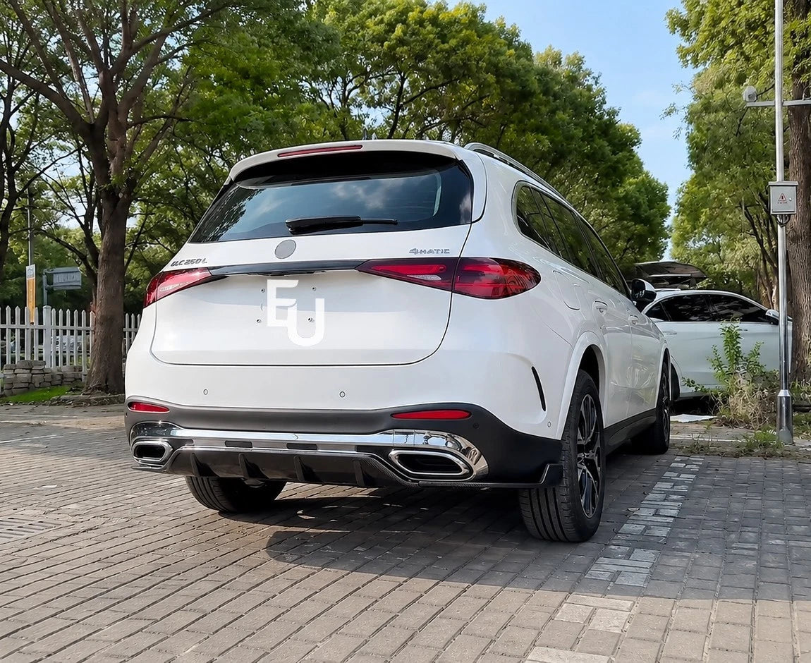 FOR MERCEDES GLC X254 AMG REAR BUMPER DIFFUSER SPLITTER LIP GLOSS BLACK 2022+