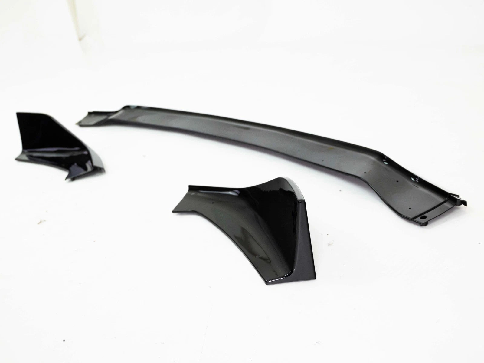 FRONT SPLITTER SPOILER LIP FOR BMW 1 SERIES F40 M SPORT GLOSS BLACK 19+