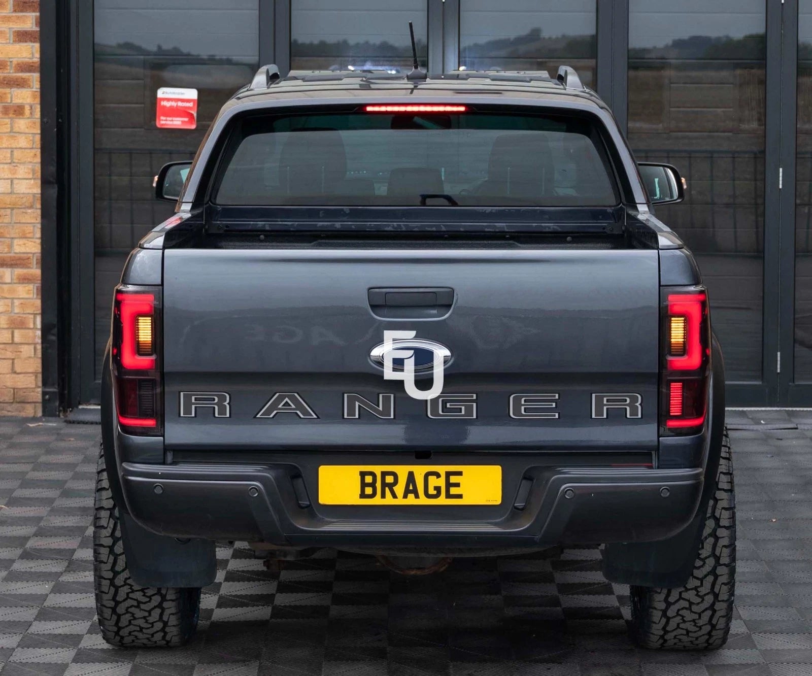 2X LED SMOKED REAR TAIL LIGHT LAMPS FOR FORD RANGER T6 PX1 T7 PX2 T8 PX3 2011-22