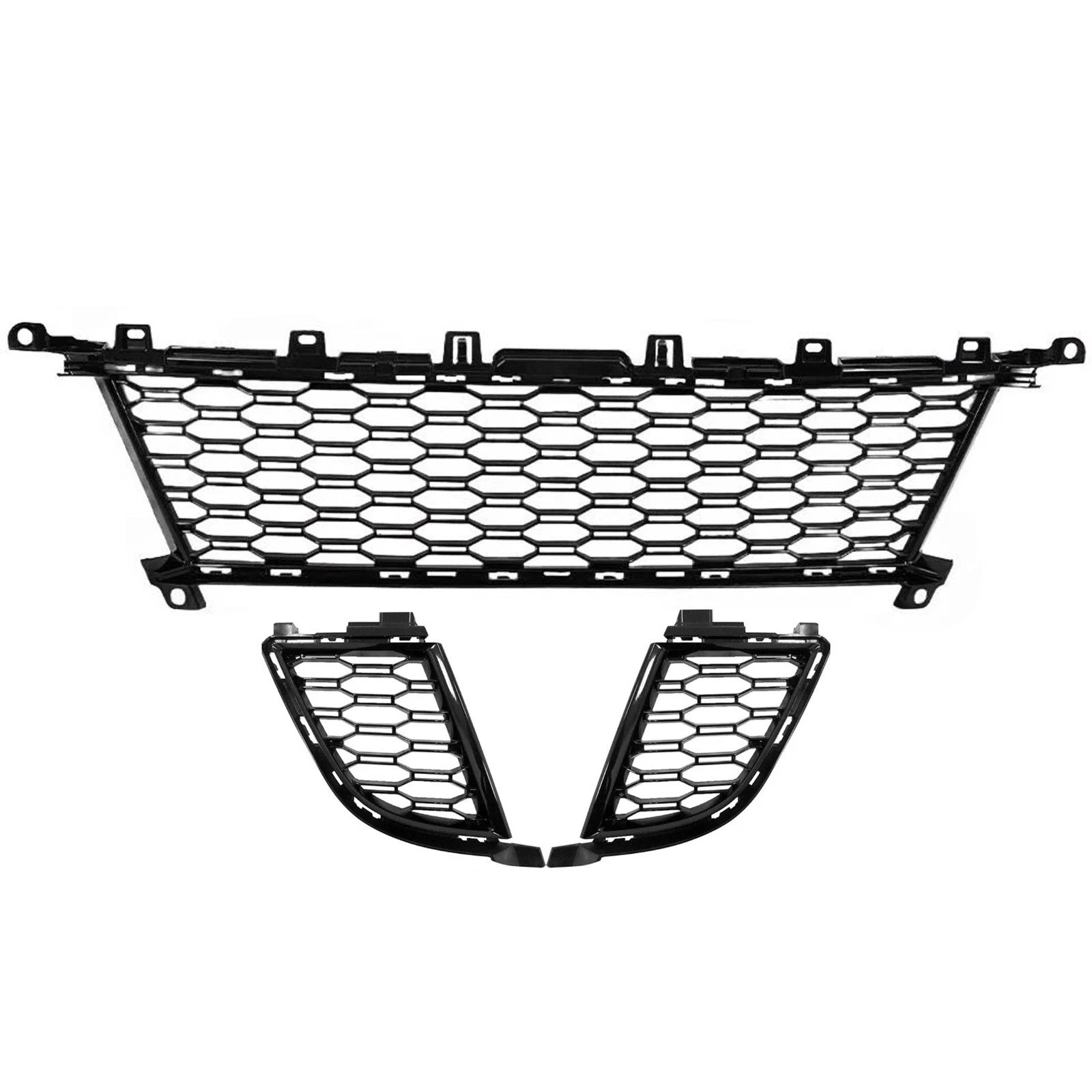 BMW 3 SERIES G20 G21 2018 - 2022 OE M SPORT FRONT BUMPER LOWER GRILL KIT 3PC SET