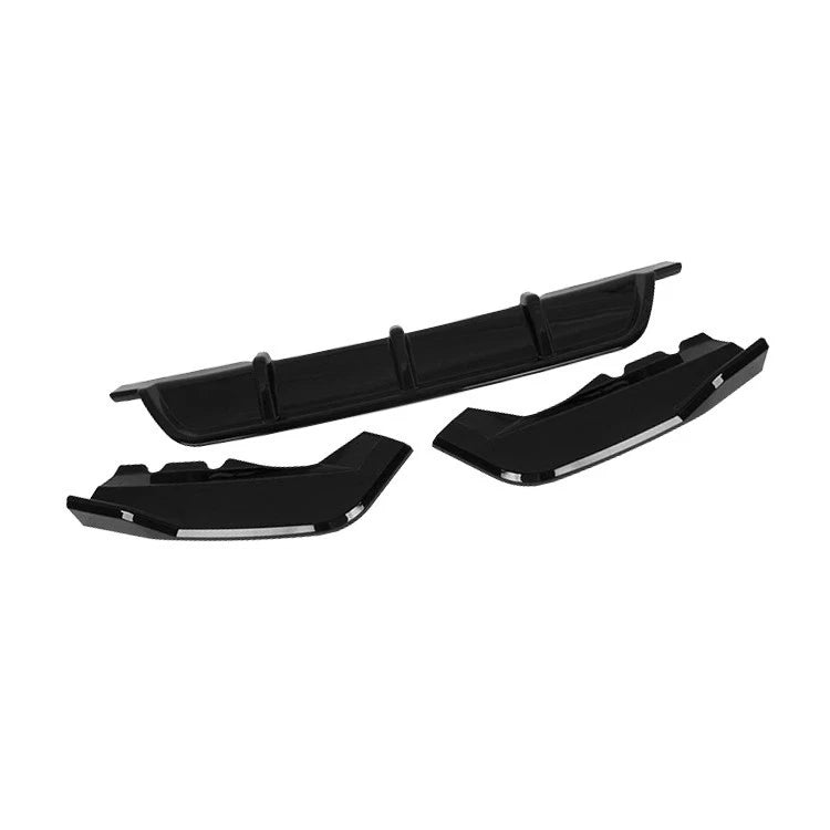 REAR BUMPER DIFFUSER SPOILER LIP FOR BMW X1 F48 2016-2022 M SPORT GLOSS BLACK