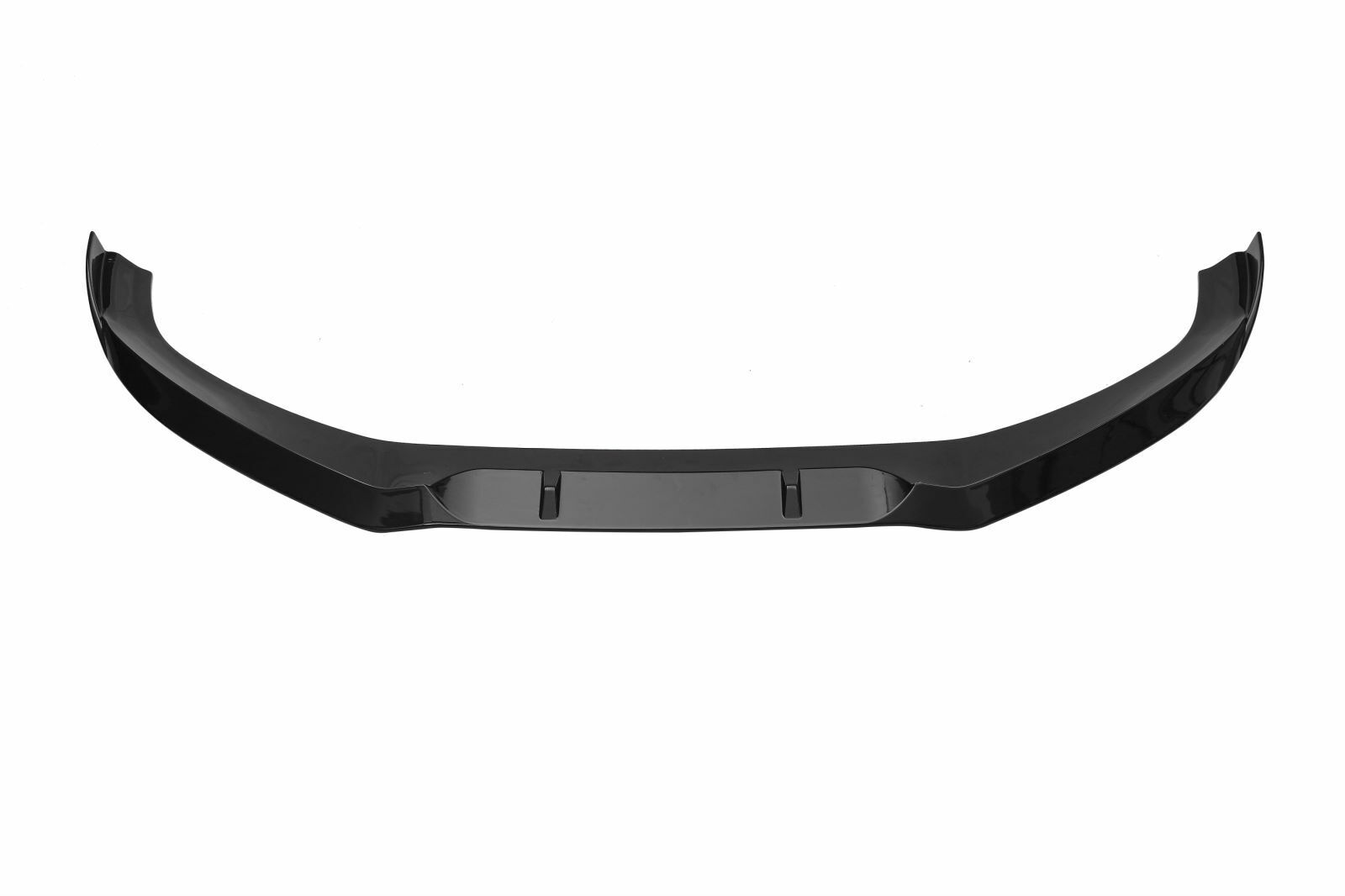 FOR AUDI A4 B9 FRONT SPLITTER LIP DIFFUSER SPOILER SALOON 17-19 GLOSS BLACK ABS