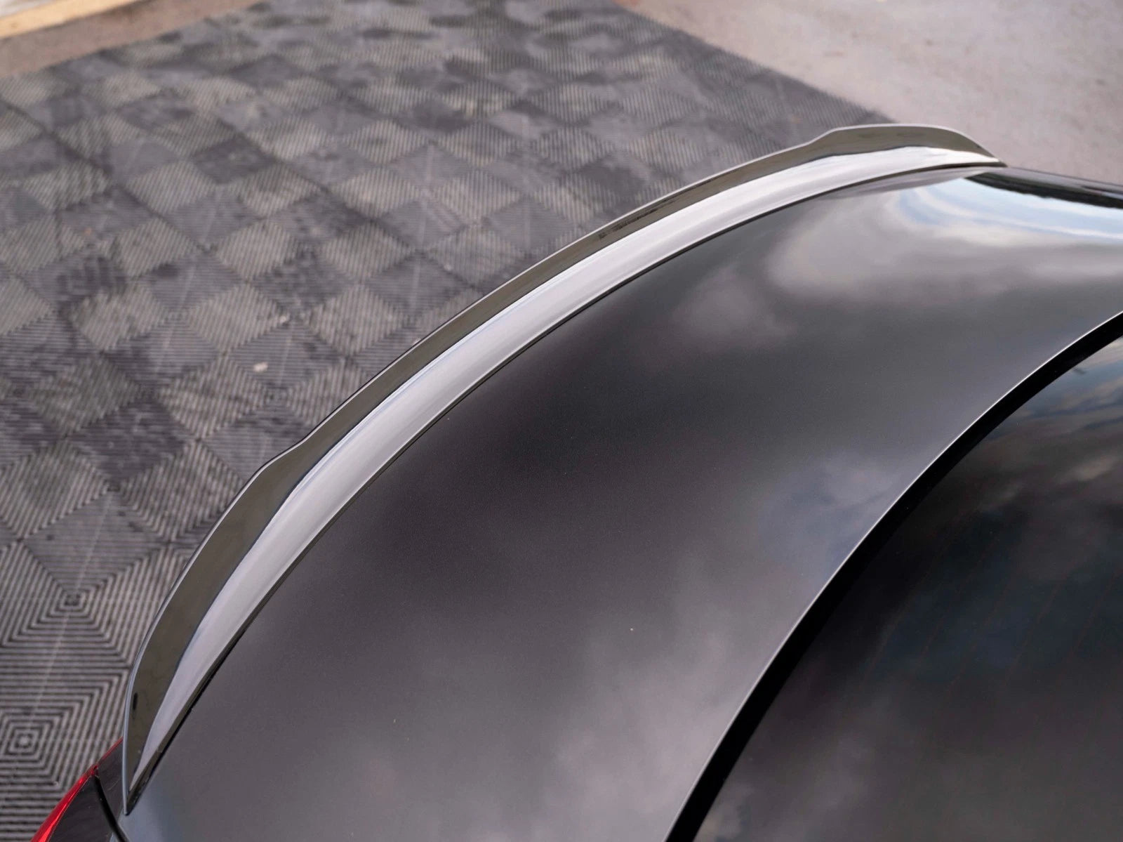 FOR MERCEDES BENZ A CLASS V177 SALOON A35 GLOSS BLACK REAR BOOT SPOILER LIP