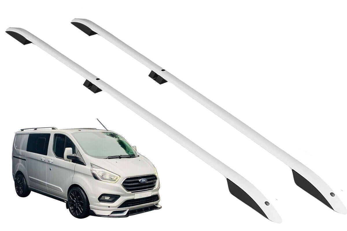 FORD TRANSIT CUSTOM ROOF RACK RAILS SATIN SILVER LWB TOURNEO CUSTOM