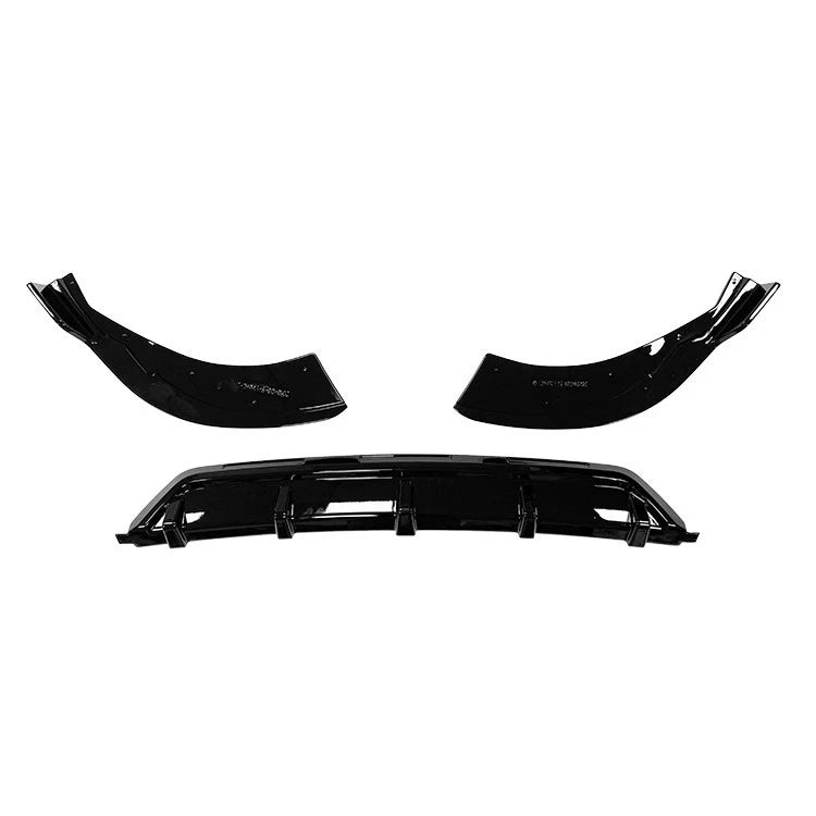 FOR AUDI Q8 S-LINE REAR DIFFUSER & SIDE VENT TRIMS GLOSS BLACK KIT 2018-2023