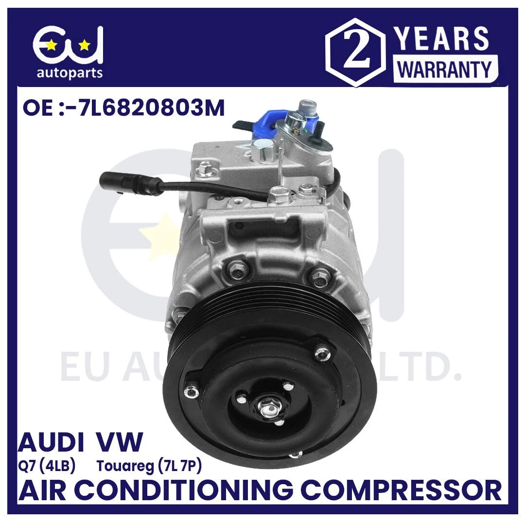 AIR CONDITIONING AC COMPRESSOR FOR VW TOUAREG 7L 7P AUDI Q7 4LB 3.0L 7L6820803F
