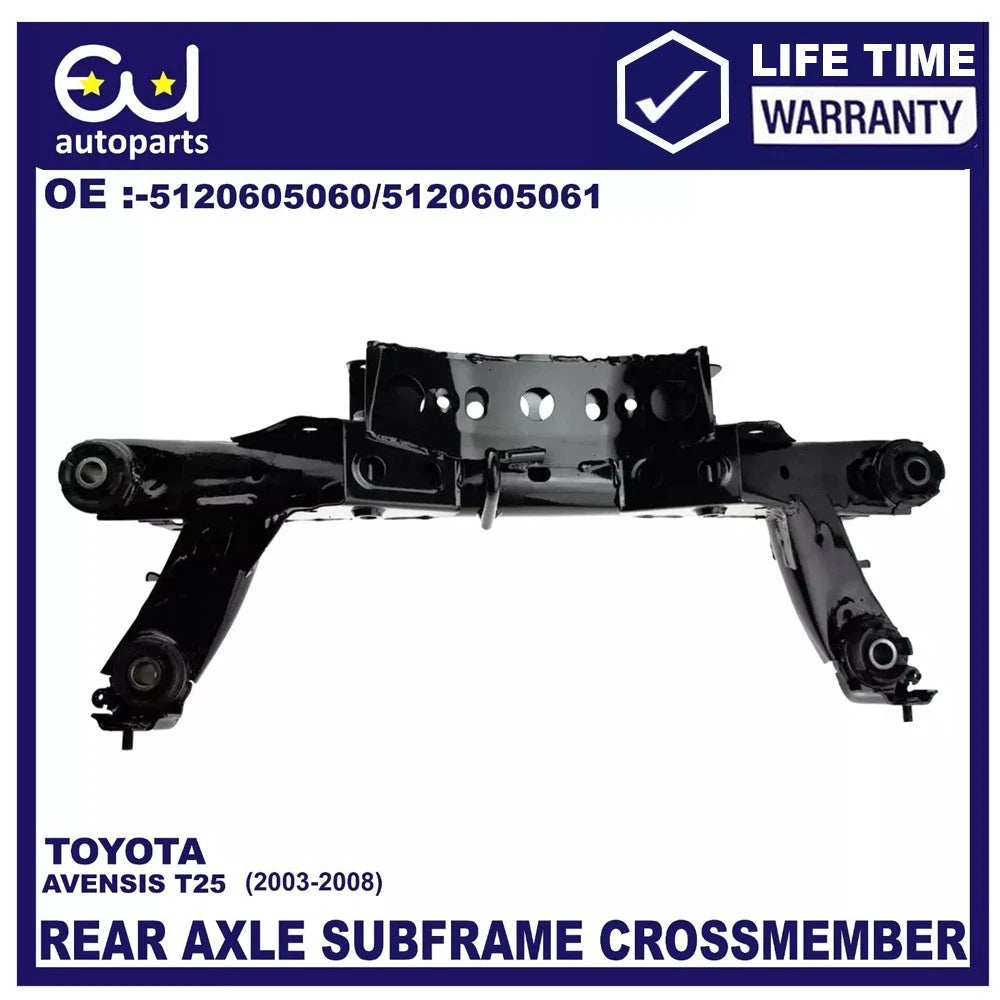 REAR AXLE SUBFRAME CROSSMEMBER FOR TOYOTA AVENSIS T25 03-08 51206-05060