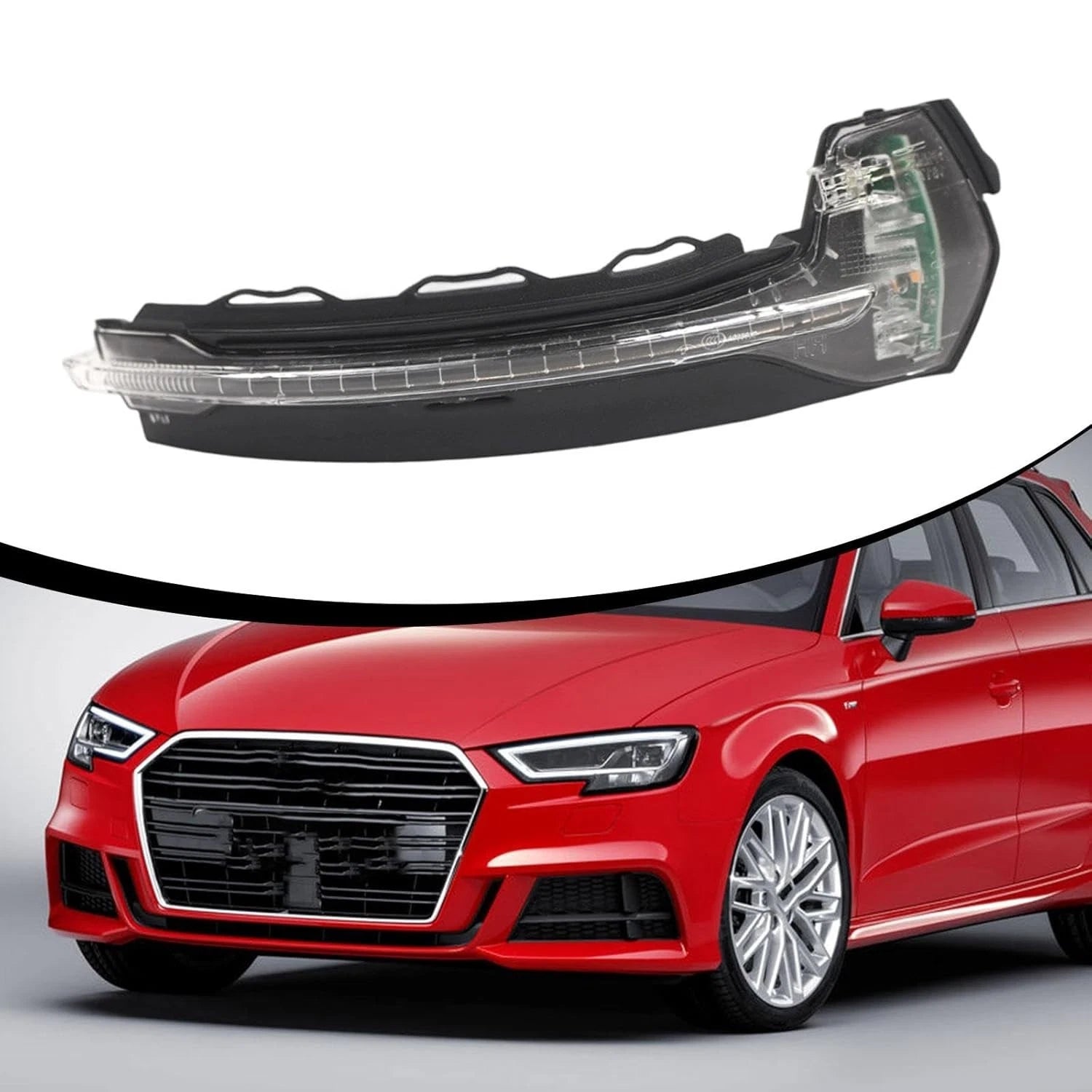 2X FOR AUDI 8Y RS3 S3 A3 DYNAMIC LED WING MIRROR INDICATOR TURN SIGNAL LIGHT 12V
