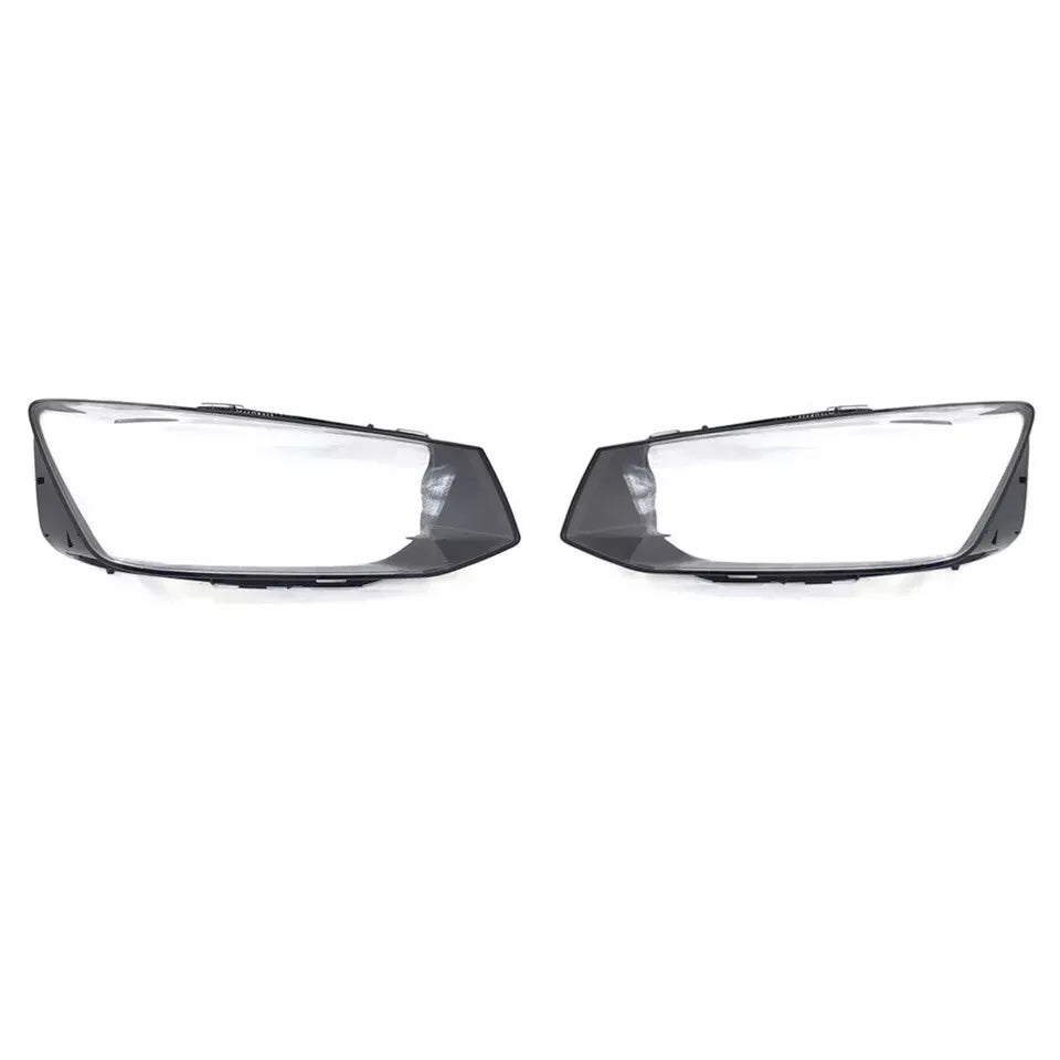 FOR AUDI Q2 LEFT RIGHT SIDE PAIR FRONT HEADLIGHT HEADLAMP LENS COVER 2017-2022