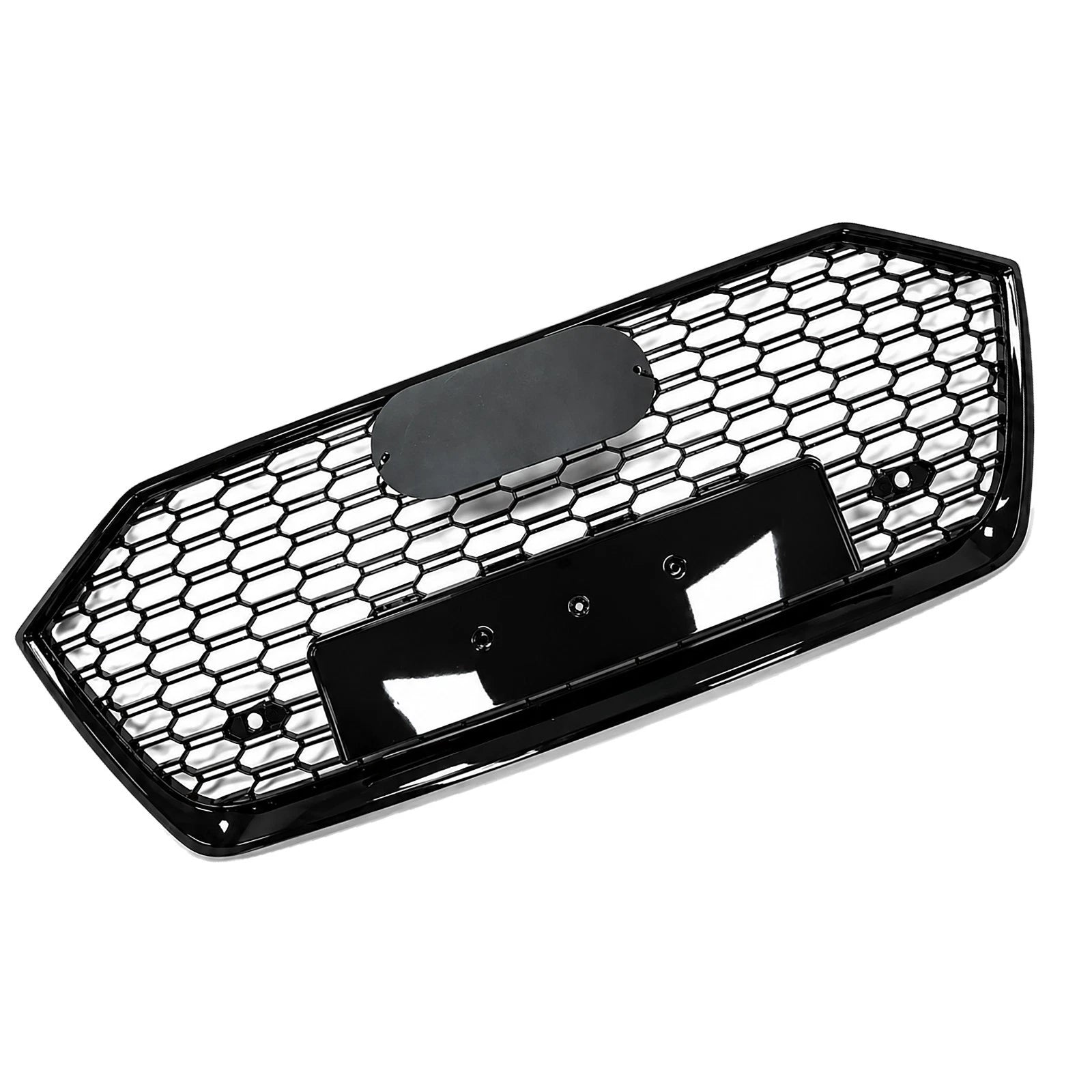 FOR AUDI A7 S7 2018-2025 4KA FRONT HONEYCOMB GRILLE GRILL RS7 STYLE GLOSS BLACK