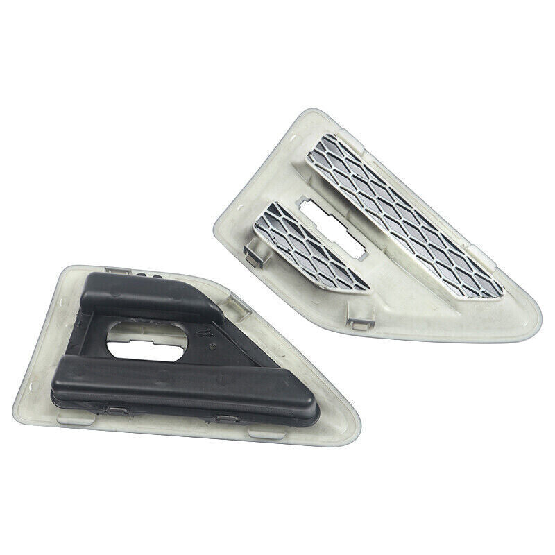FOR FREELANDER 2 L359 PAIR GLOSS BLACK 2X SIDE WING AIR INTAKE GRILLE VENTS VENT