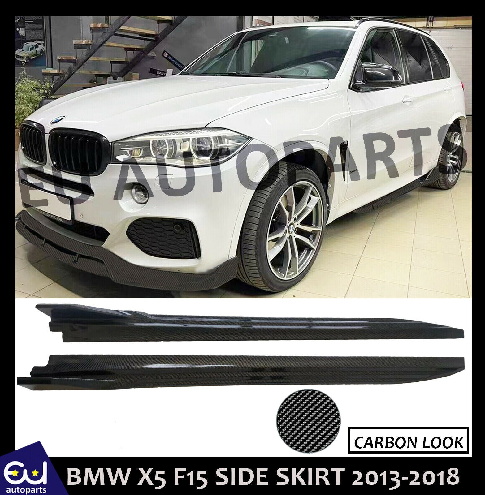 SIDE SKIRT SKIRTS EXTENSION BLADES FOR BMW X5 F15   13+