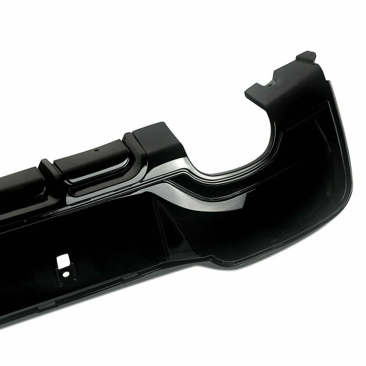 REAR DIFFUSER DUAL EXHAUST FOR BMW 1 SERIES F20 F21 PRE-LCI M SPORT GLOSS BLACK
