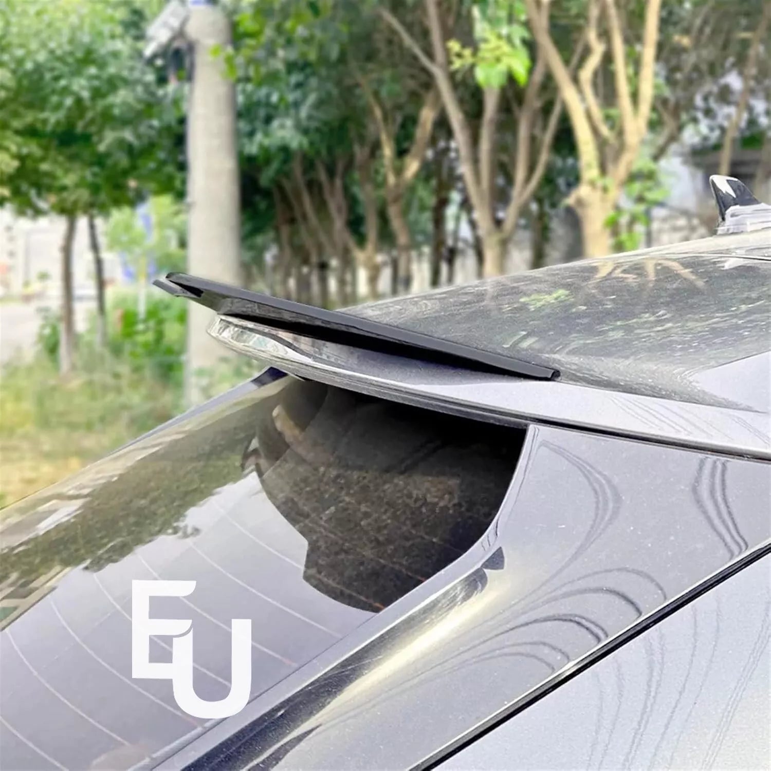 REAR ROOF BOOT SPOILER WING FOR AUDI Q3 F3 SPORTBACK 2019 - 2024 GLOSS BLACK