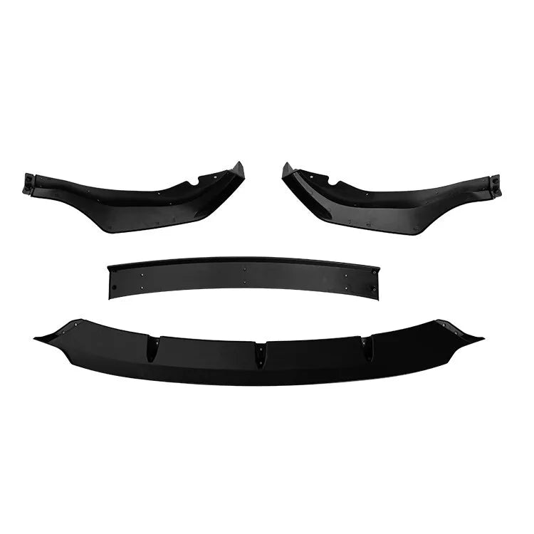 FOR BMW X5 G05 FRONT LIP SPLITTER EXTENSION M SPORT GLOSS BLACK 19+