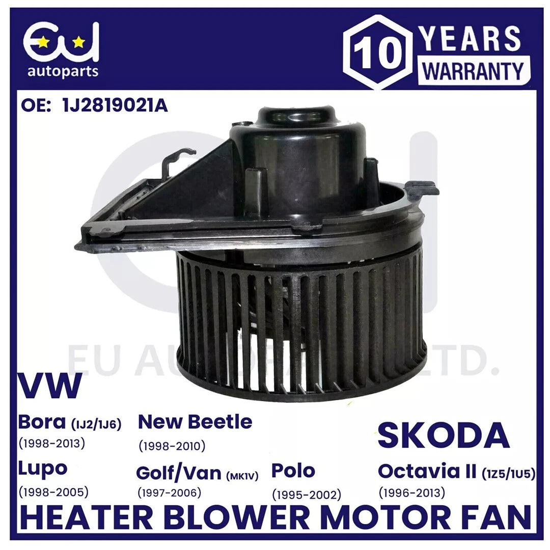 HEATER BLOWER MOTOR FAN FOR SKODA OCTAVIA MK2 VW GOLF MK4 POLO MK3 BEETLE BORA