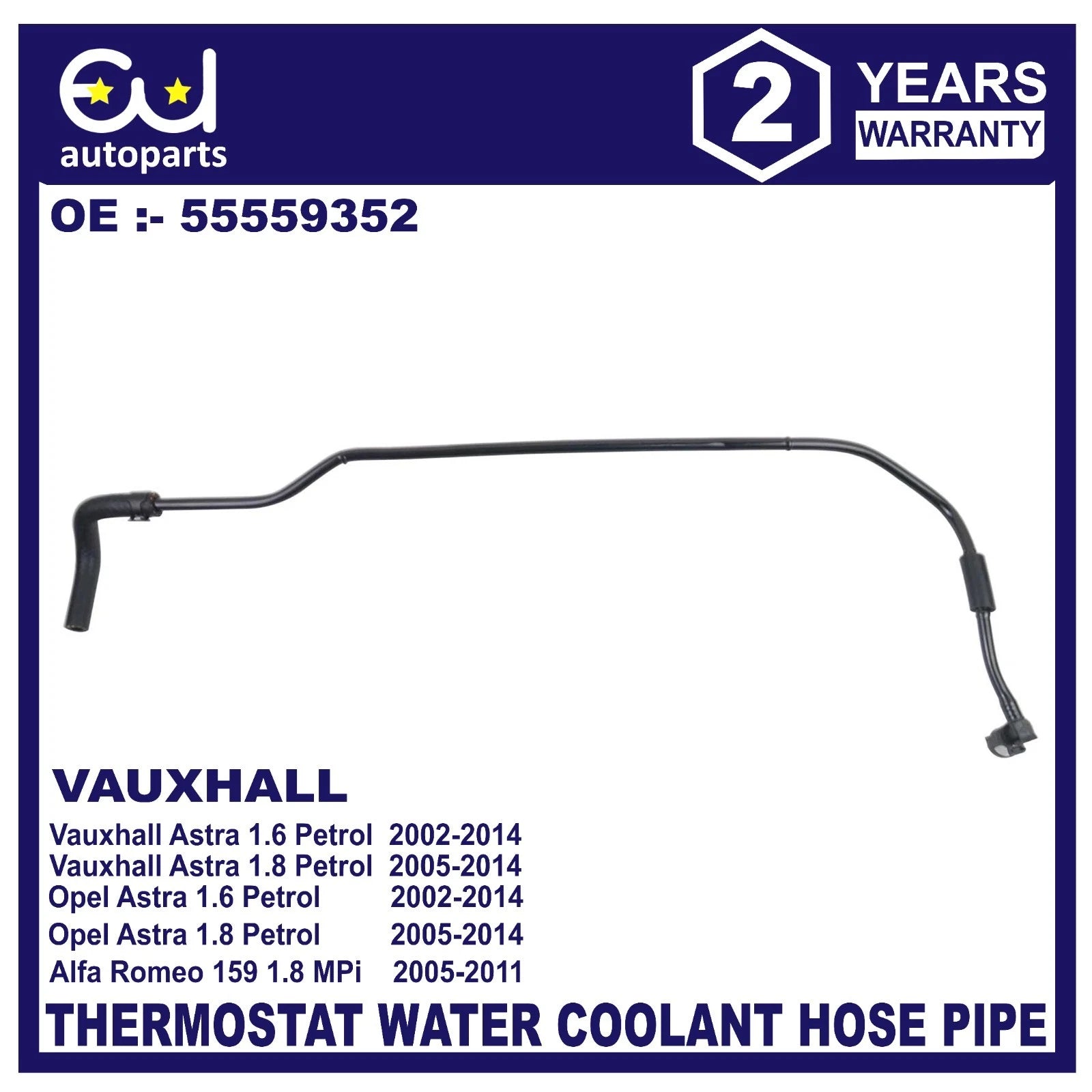THERMOSTAT WATER COOLANT HOSEPIPE FITS FOR VAUXHALL ASTRA ZAFIRA INSIGNIA SIGNUM