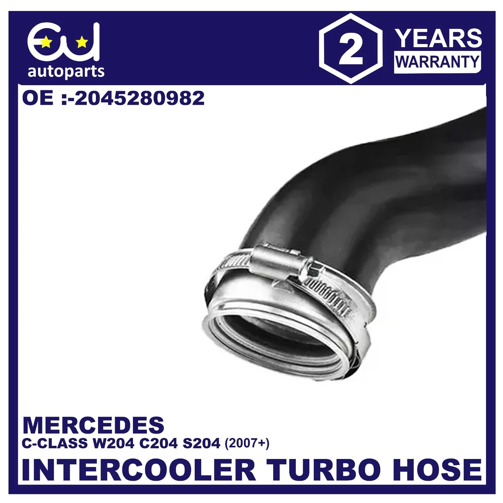 INTERCOOLER TURBO HOSE PIPE FOR MERCEDES BENZ C CLASS W204 S204 C204 200 220 CDI