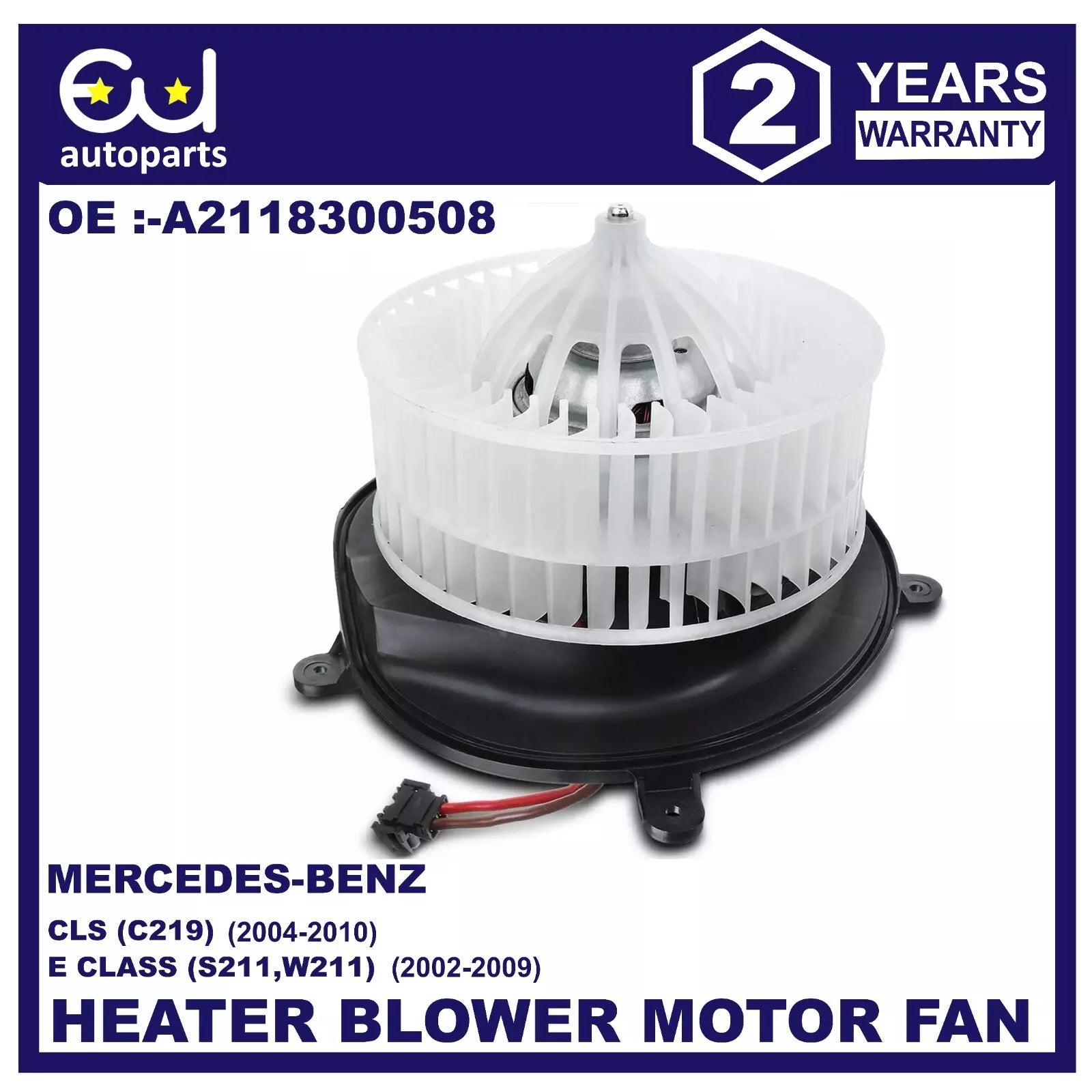 HEATER BLOWER FAN MOTOR FOR MERCEDES-BENZ CLS C219 E-CLASS W211 S211 02-10 RHD