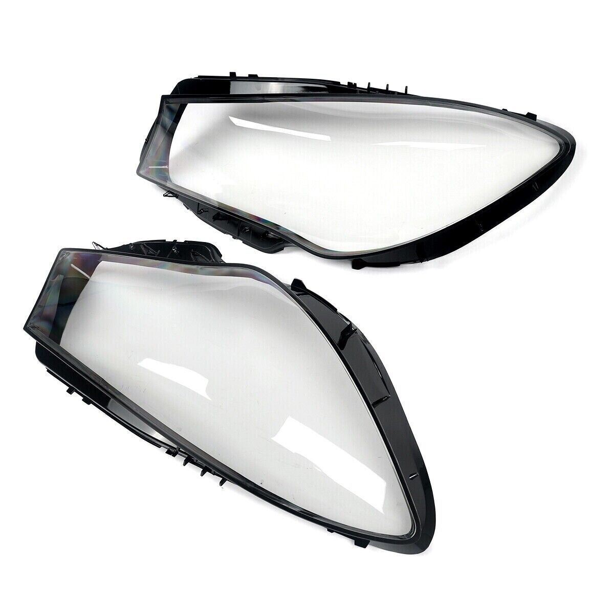 PAIR FOR MERCEDES-BENZ CLA W117 C117 HEADLIGHT HEADLAMP LENS COVER 2017-2019 LCI
