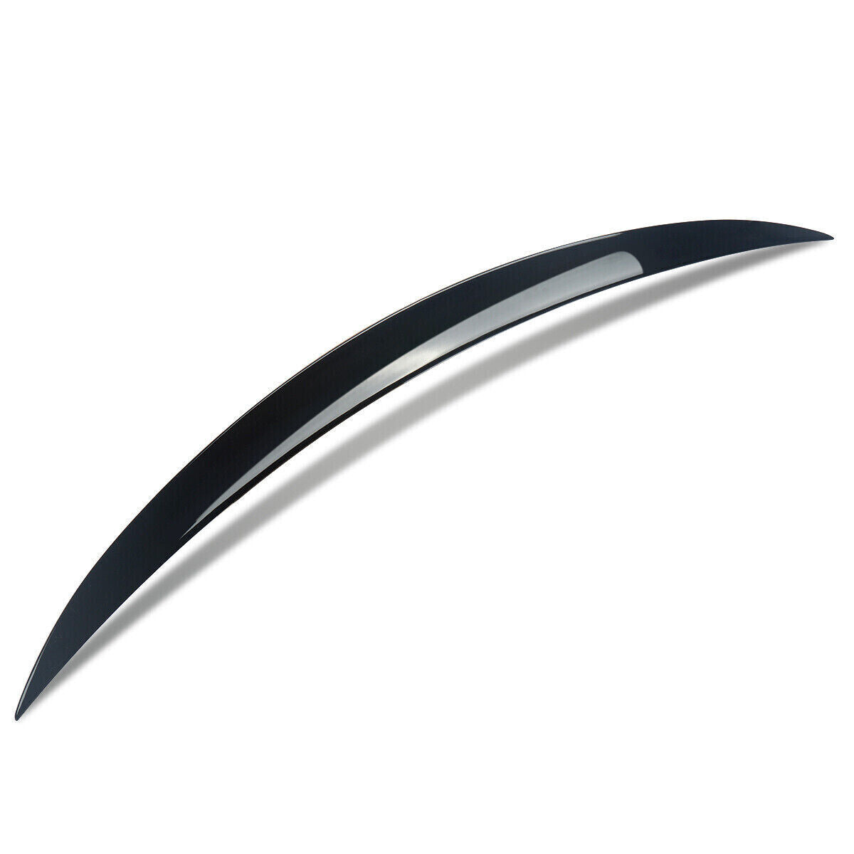 FOR MERCEDES E CLASS W213 SALOON C63 STYLE BOOT SPOILER GLOSS BLACK 2016-2020