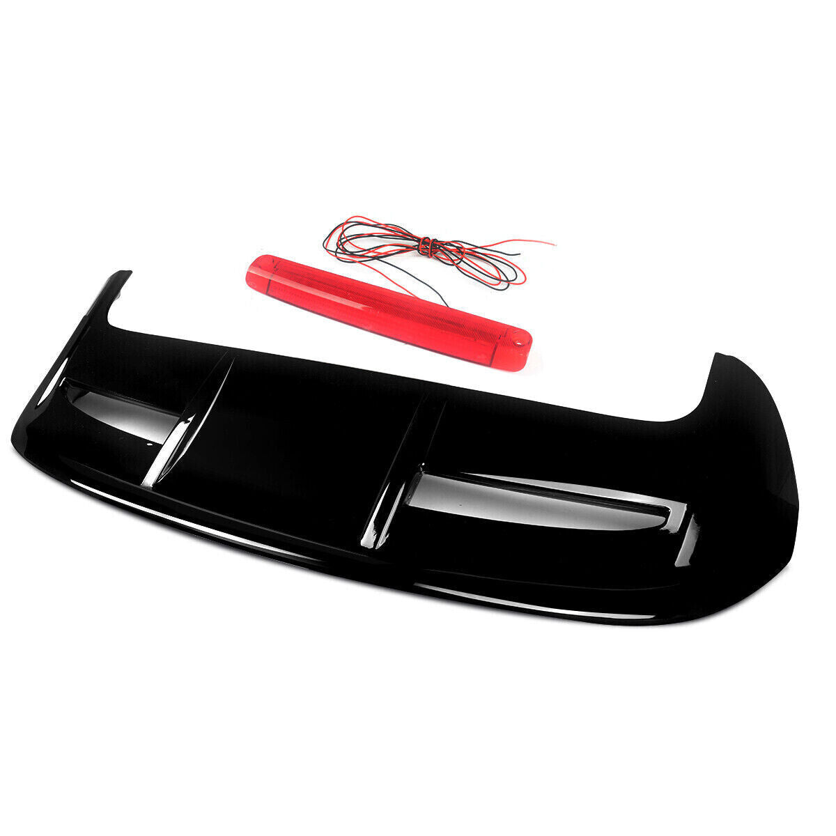 FOR FORD FIESTA MK7 MK7.5 ST STYLE REAR BOOT ROOF SPOILER GLOSS BLACK 08-19 OEM