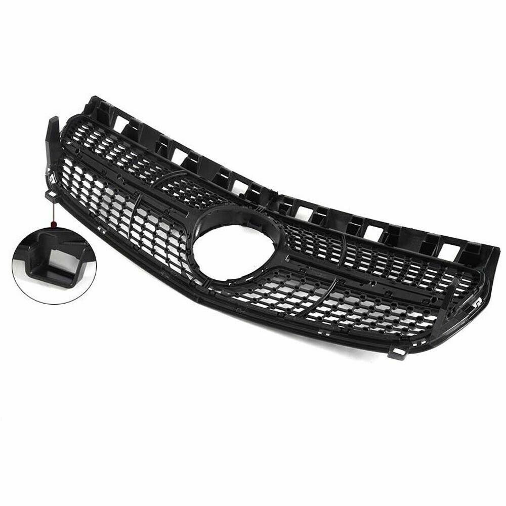 FOR MERCEDES A CLASS W176 FRONT BUMPER GRILLE GRILL DIAMOND BLACK PRE FACELIFT