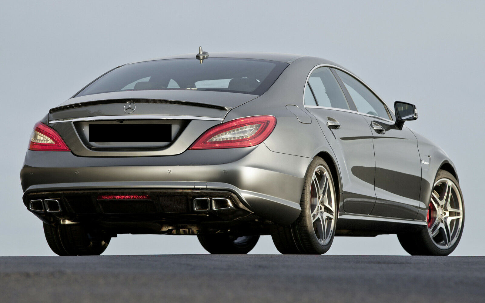 REAR BOOT SPOILER LIP AMG STYLE FOR MERCEDES CLS CLASS C219 W219 03-10 GLOSS BLK