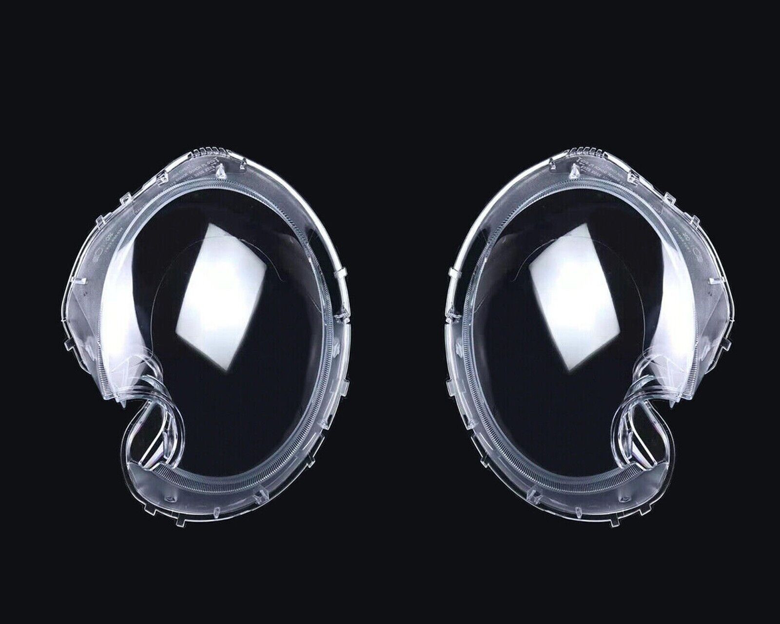 L+R HEADLIGHT LENS COVER REPLACEMENT FOR BMW MINI COOPER R56 HATCHBACK 2006-2013
