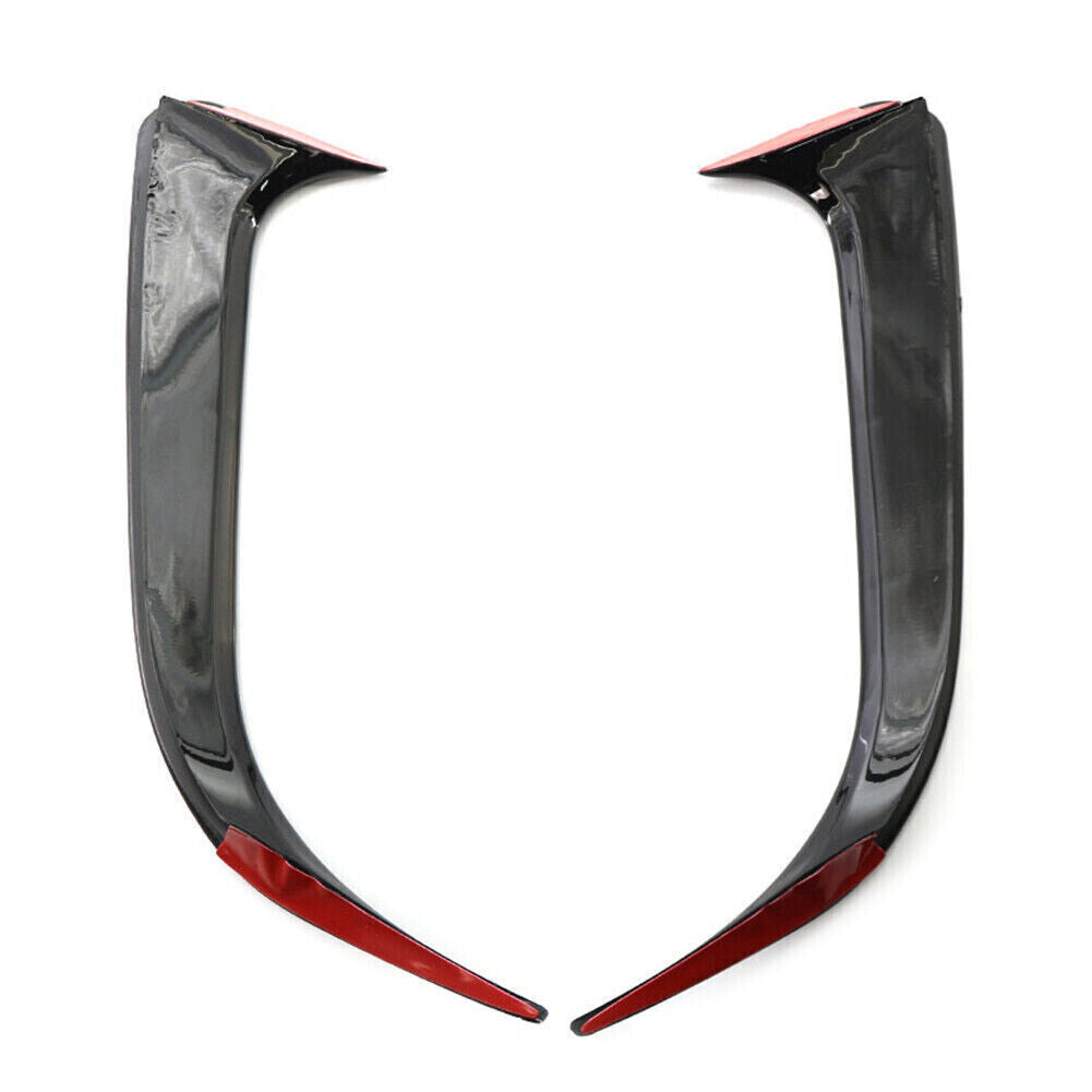 FOR MERCEDES CLA W117  REAR BUMPER SPOILER AIR VENT COVER GLOSS BLACK