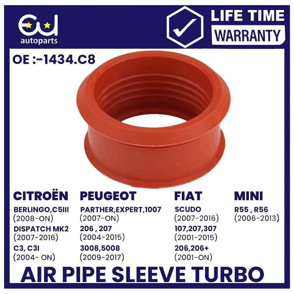 TURBO AIR PIPE SLEEVE FOR CITROEN C2 C3 C4 PICASSO BERLINGO 1.6 HDI 1434.C8