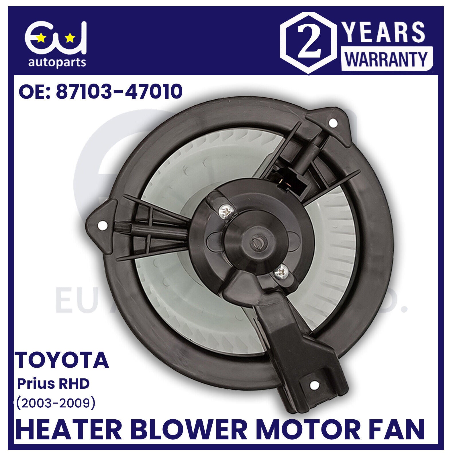 FOR TOYOTA PRIUS HEATER BLOWER MOTOR FAN 2003-2009 8710347010 RHD ONLY