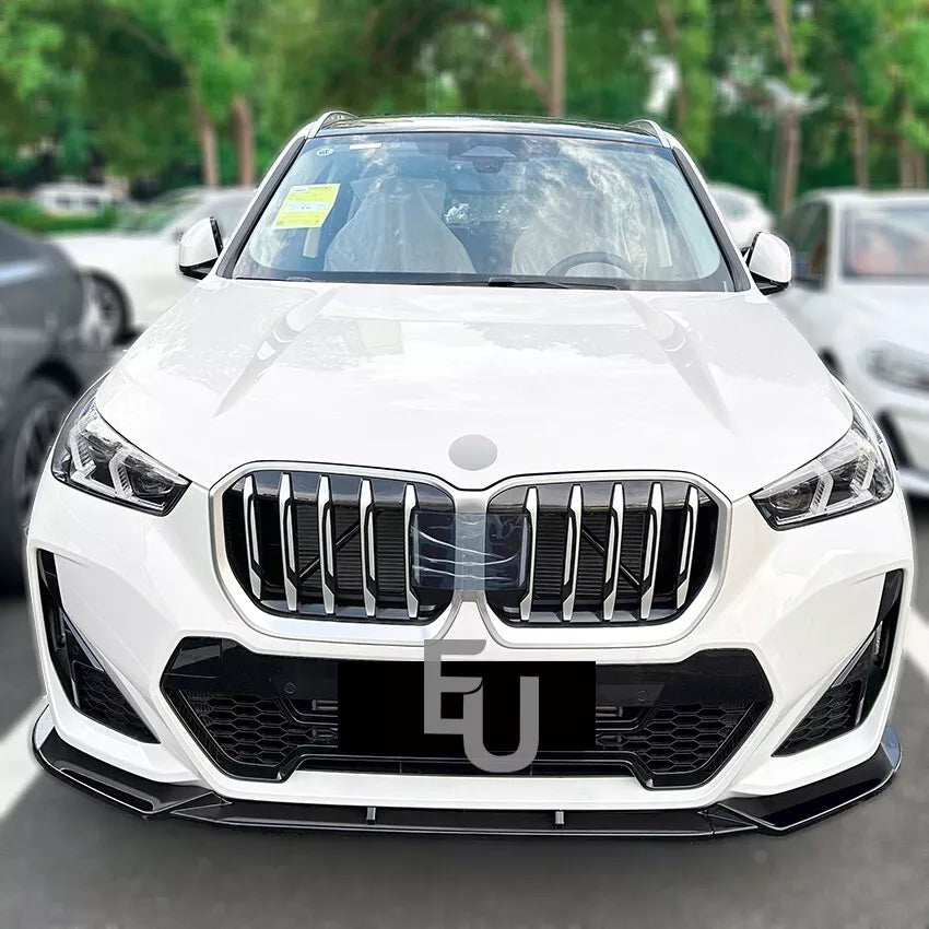 FOR BMW X1 U11 M SPORT FRONT BUMPER SPLITTER LIP SPOILER GLOSS BLACK 2023+