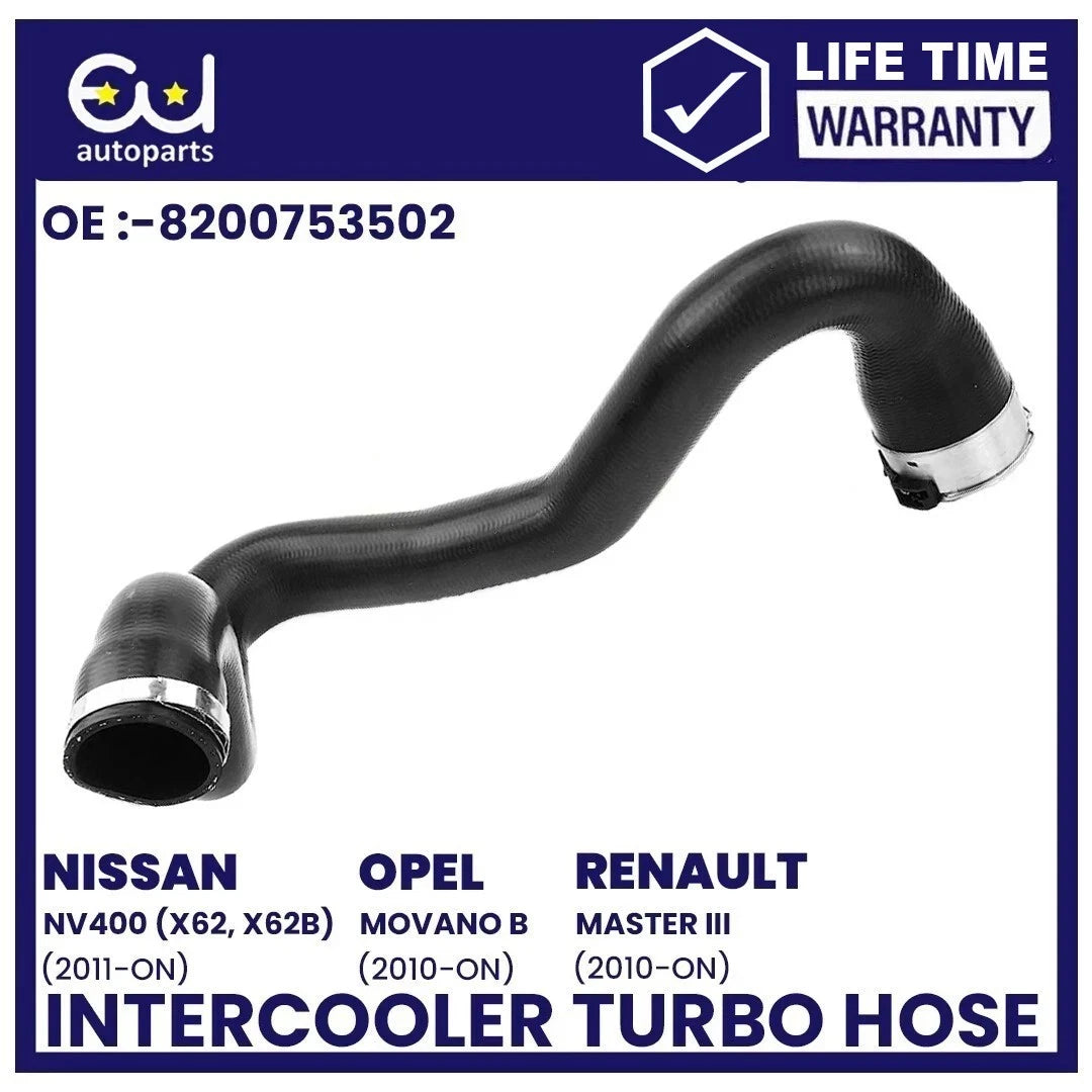 INTERCOOLER TURBO HOSE PIPE FOR RENAULT NV400 OPEL VAUXHALL MOVANO MK2 X62 2.3 D